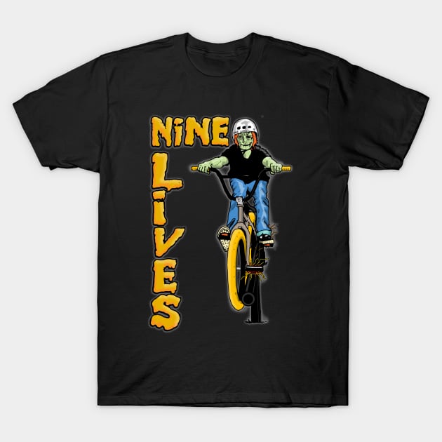 Nine lives 5050 grind T-Shirt by Johanmalm